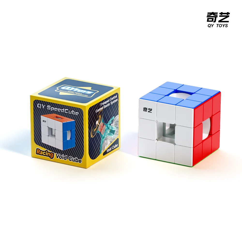 Qiyi Racing Void Speed Cube Magnetic UV Stickerless Fidget Toys Cubo Magico Puzzle Qiyi Hollow 3x3