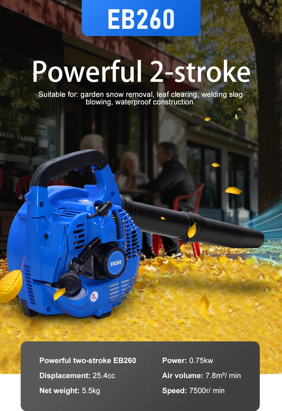 Petrol Leaf Blower Portable 2-stroke Snow Blower High Power Wind Fire Extinguish
