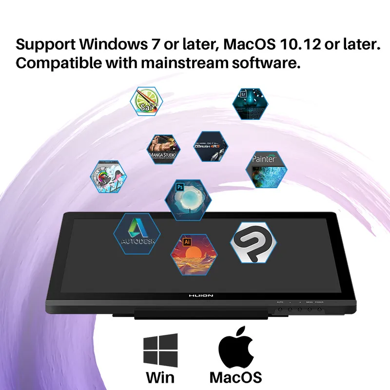 HUION Kamvas 20 19.5 inch Battery-free Graphics Tablet Monitor IPS With AG Glass 120%sRGB Pen Tablet Monitor - Image 3