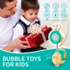 Snail Soap Bubble Machine Fully Automatic 20 Holes Children's Bubbles Gun LED Light Outdoor Game Boys Girls Toys for Kids Gifts 2