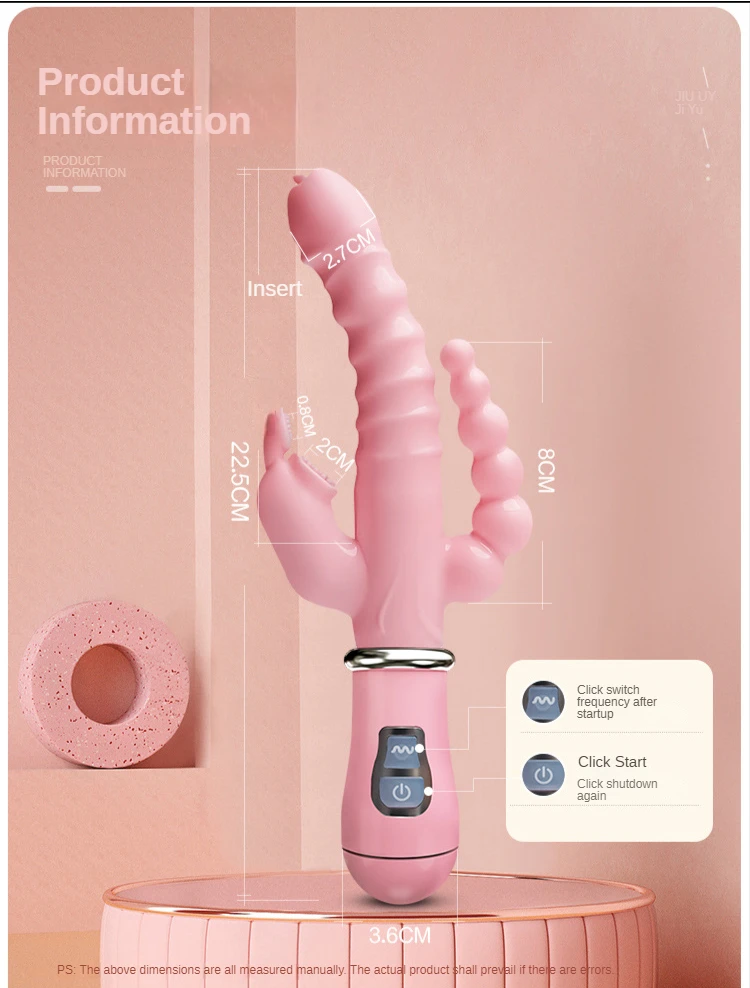 Rabbit vibrator 3 in 1 waterdicht oplaadbaar voor vrouwen_voghion.com