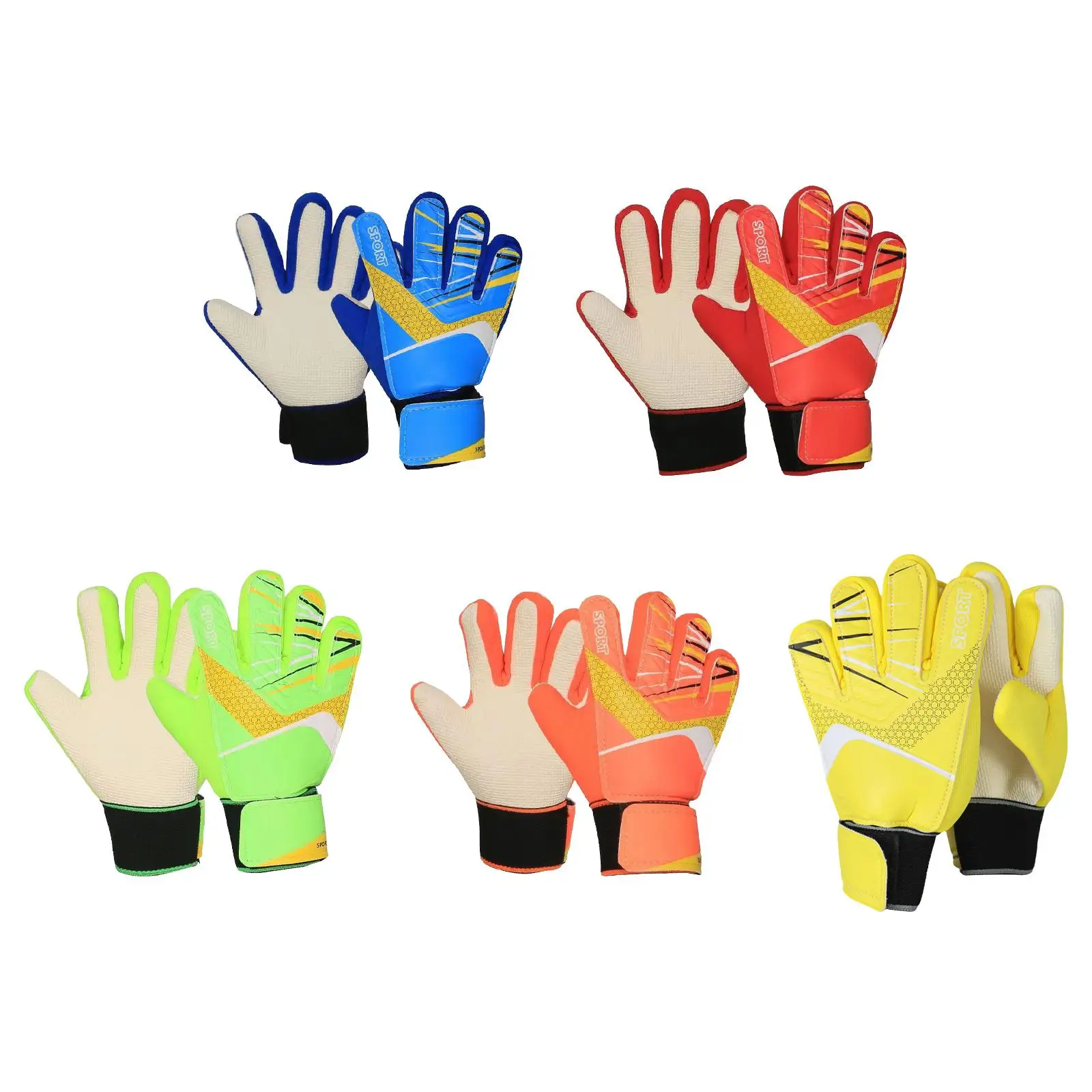 Kids Football Goalkeeper Gloves for Beginner Trendy Sports Supplies Gift Boys and Girls Non Slip Protective Lightweight Mitts