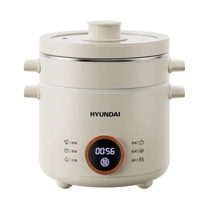 2L Electric Rice Cooker Cooking Pot Mini Multicooker Lunch Box Rice Cookers Hotpot Non-stick Electric Skillet Food Steamer 220V