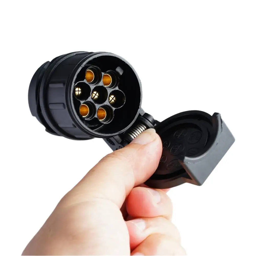 13 Pin To 7 Pin Plug Adapter Trailer Connector Towbar Plugs For European Standard Trailer Converter Tow Accessorie T1F0 Trailer Plug Adapter Towing Adapter Towing Adaptor