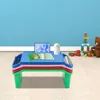 4 Pcs Kids Lap Desk Tray Plastic Breakfast Laptop Trays Portable Lap Bed Table with Side Pockets (20" x 10" x 7") 1