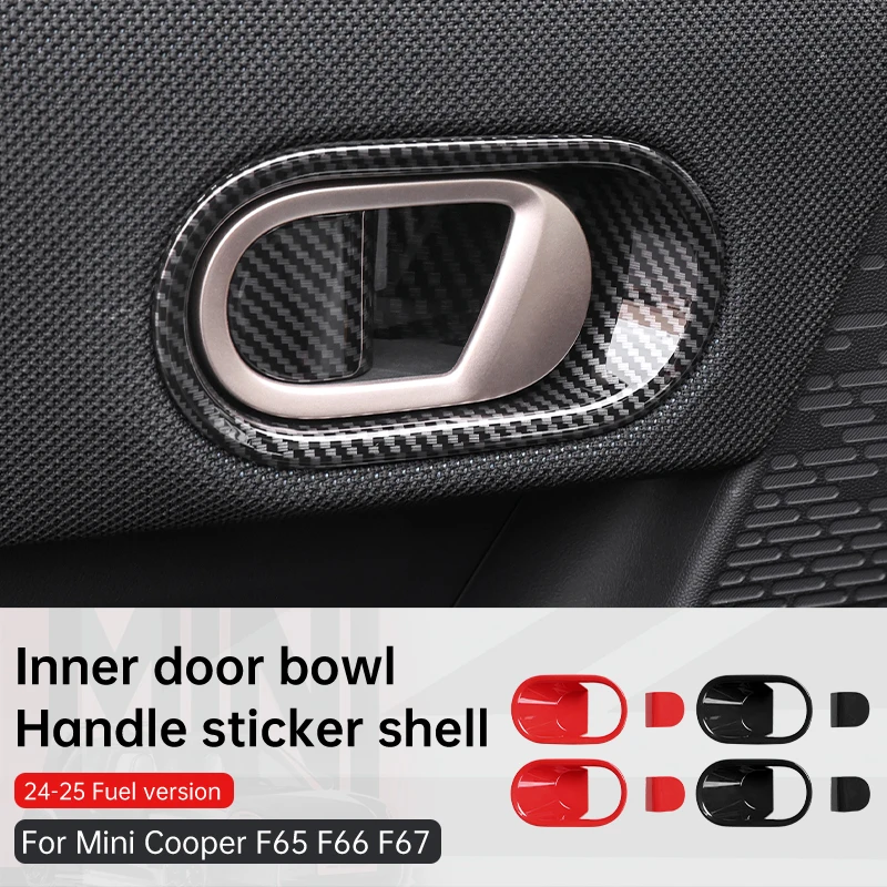 Car Inner Door Handle Bowl Cover Trim Decoration Shell For Mini Cooper F65 F66 F67 2024 2025 Fuel Version Interior Accessories 1