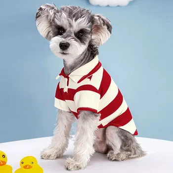 Spring Puppy Clothing Casual Cloth Pet Dog Clothes for Small Large Dogs Cats T-shirt Chihuahua Costumes Yorkshire Shirts