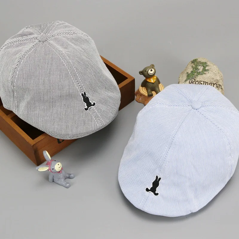 Fashion Baby Hat Retro Classic Kids Beret Striped Cotton Spring Autumn Baby Boy Girl Caps Children Beret Hat baby hat kids caps