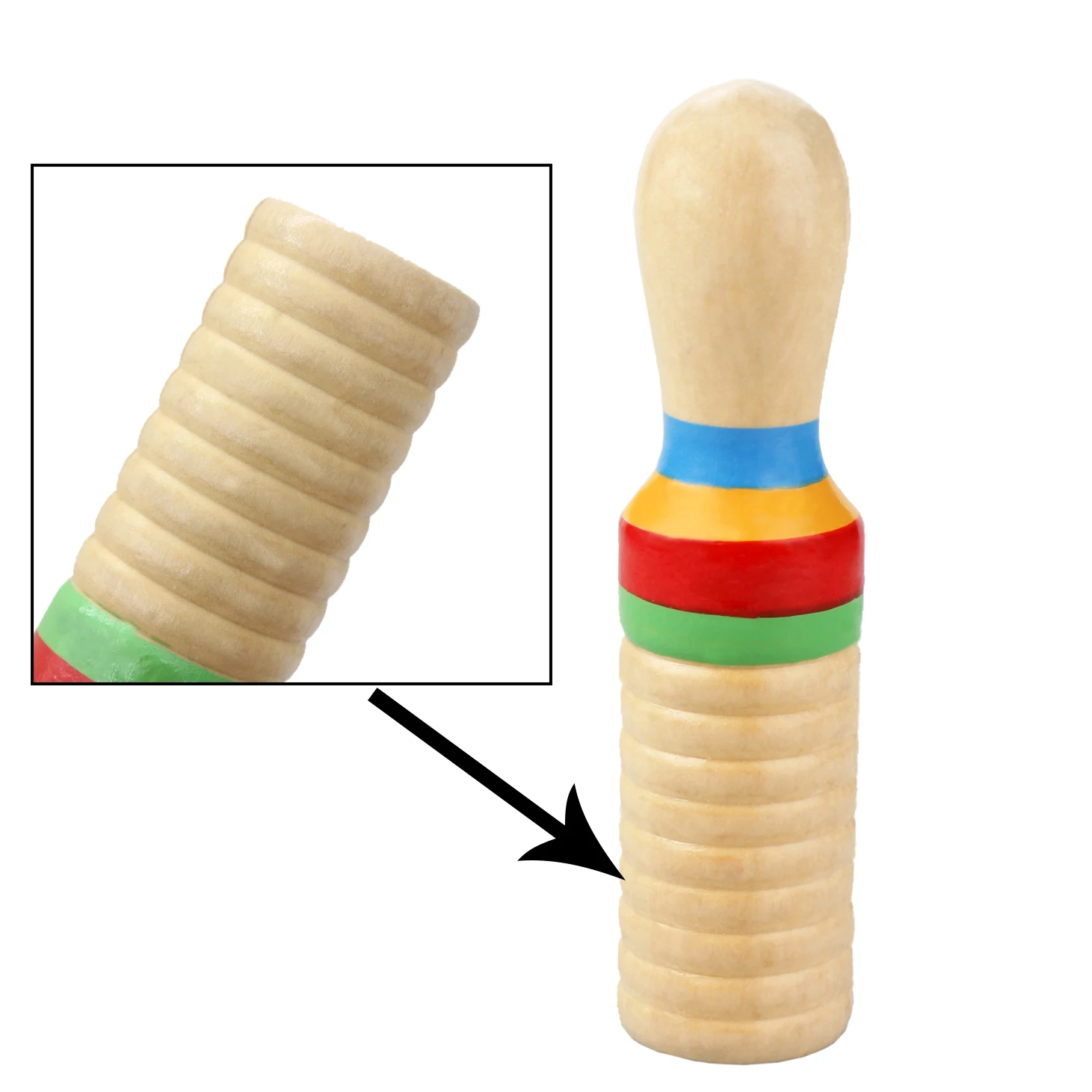 IRIN Single Ringing Drum Orff Instrument Wooden Small Single-Threaded Ring Percussion Cylinder Kids Gifts Educational Toys