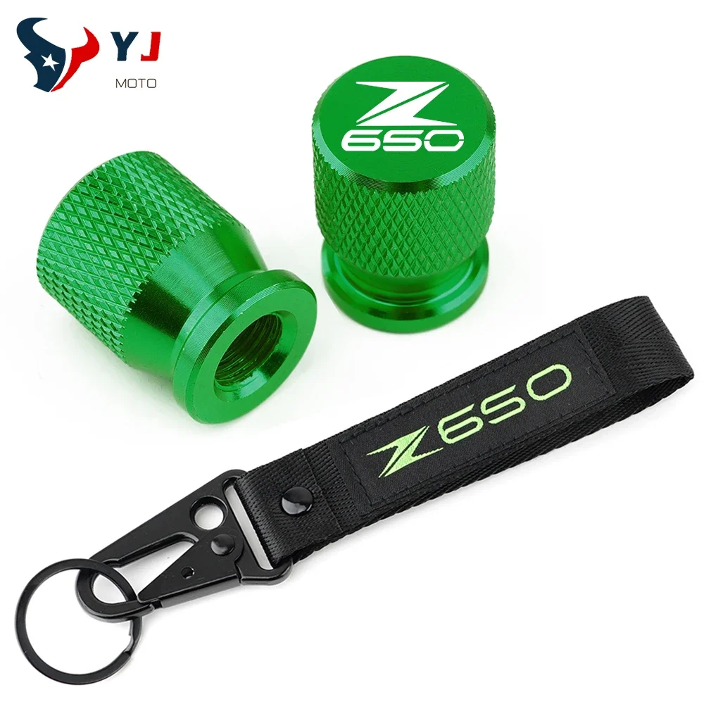 

Аксессуары для мотоцикла, вышивка, брелок, кольцо для ключей и колпачки на стержень клапана шины для Kawasaki Z650 Z650RS Z 650 650RS на все годы