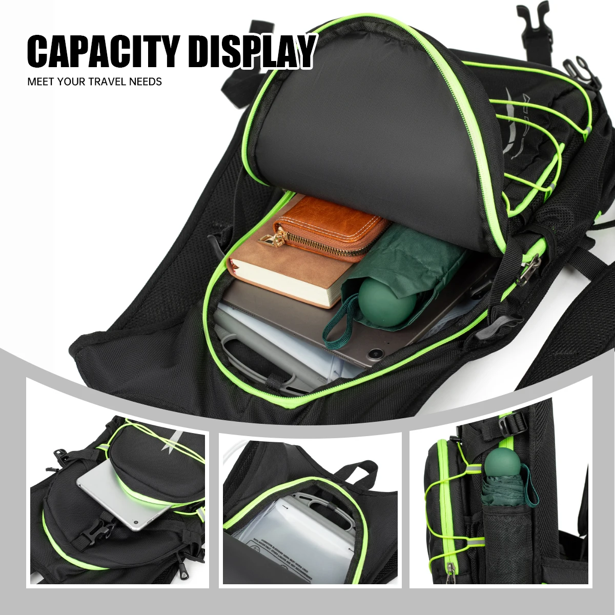 Professional Cross-Country Running Backpack for Women, Marathon Hydration Pack, Mountaineering and Hiking Lightweight Backpack, Cycling Backpack for Men, Outdoor Sports