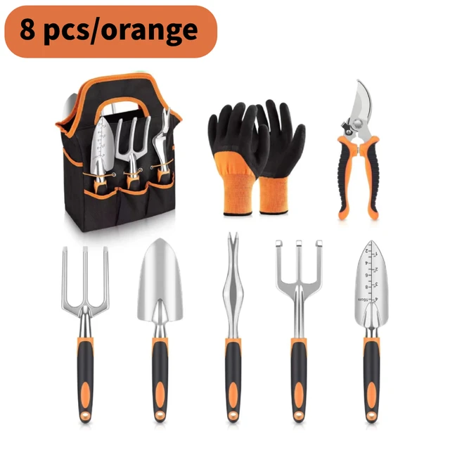 8pcs orange tools