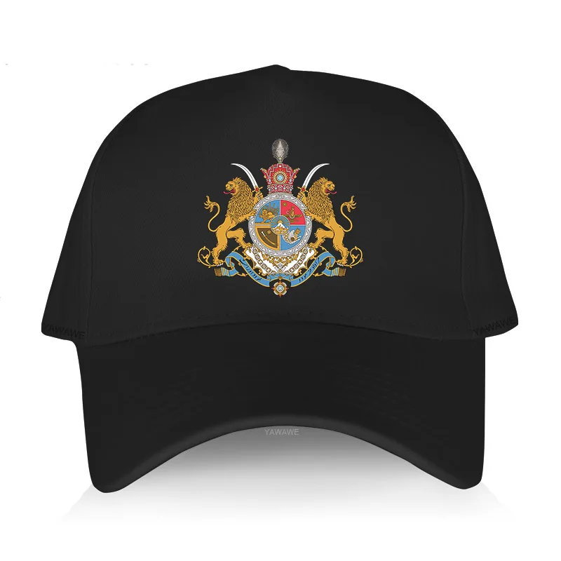 Men Baseball Cap adjustable Arms of Iranian Shahs iran 1979 coat arms persia lion shah crown