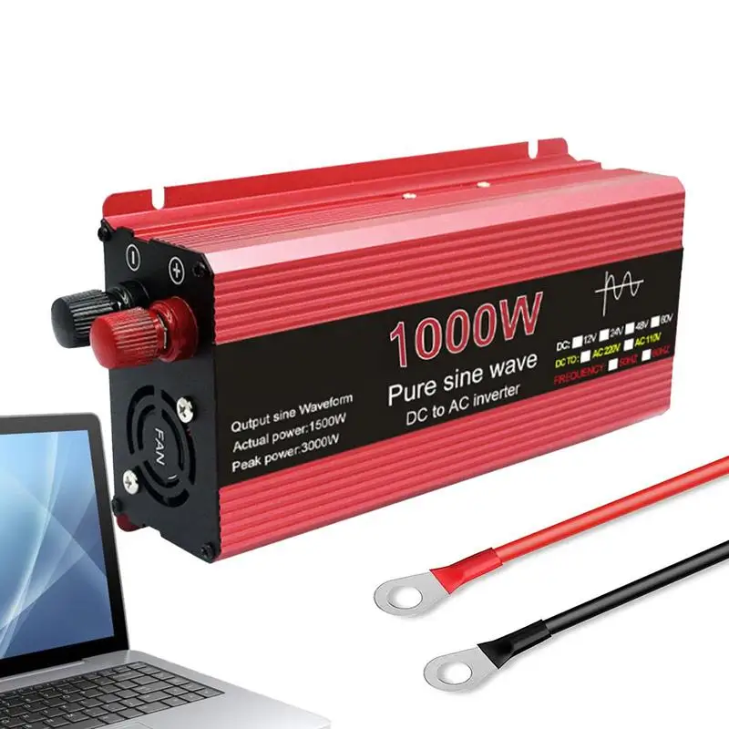 

DC To AC Inverter Power Inverter Car DC 12v To 220v AC Car Inverter Converter Dual USB Charging Ports Dual AC Adapter For Air