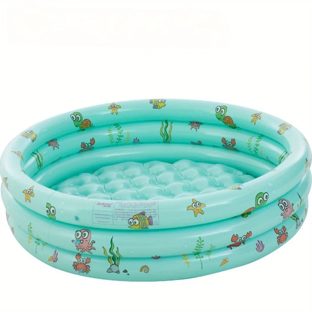 100Cm three-ring round inflatable ball pool for infants and children, swimming pool, paddling pool, sand pool 3