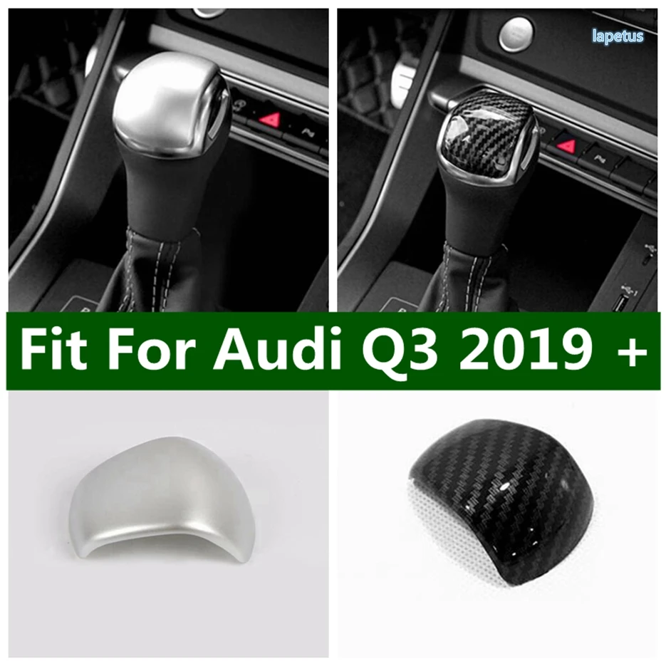 

Transmission Gear Shift Shifter Knob Gear Head Handle Cover Trim Fit For Audi Q3 2019 - 2022 Car Accessories