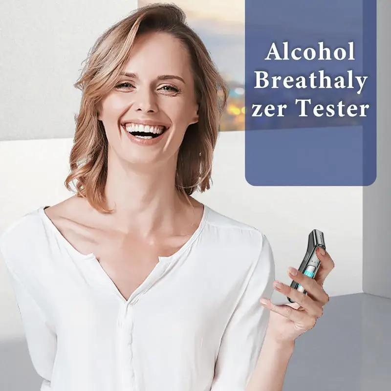 Breathalyzers for Alcohol High Precision Alcohol Breathalyzer Tester Digital LCD Display USB Rechargeable Noncontact
