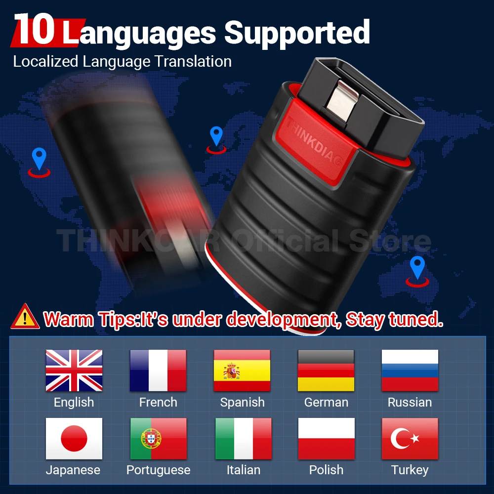 2025 THINKCAR Thinkdiag Hot Version Full System All Car 16 Reset Service OBD2 Diagnostic Tool ECU Coding Active Test 1 Year Free 3