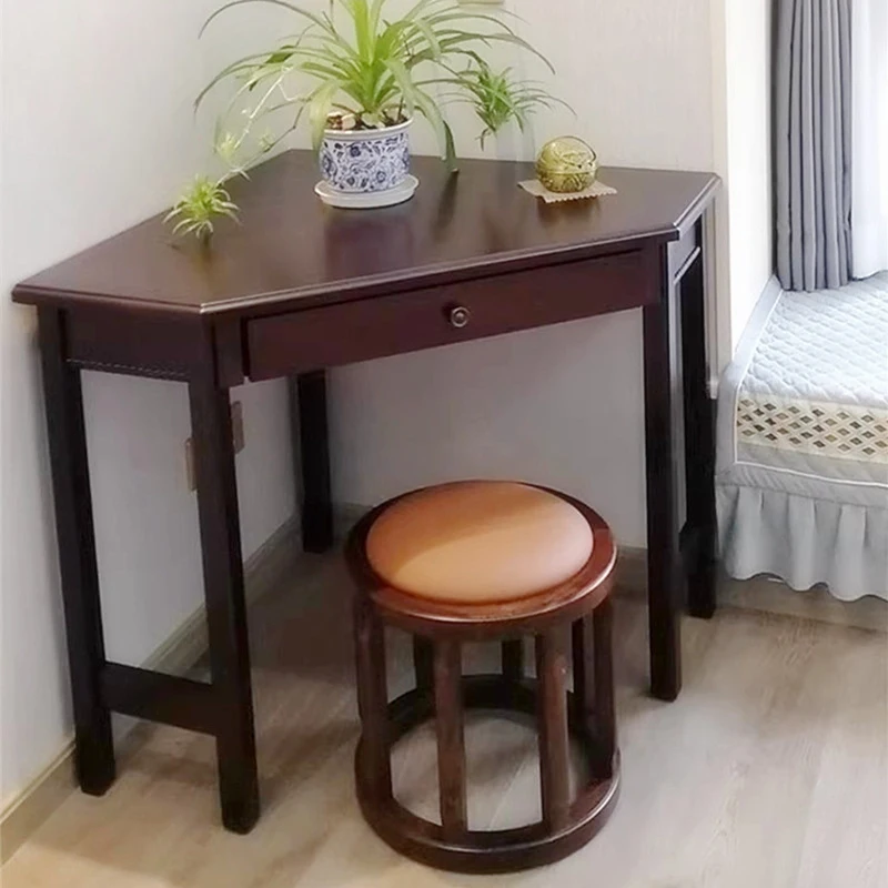 

Nordic Wind Drawer Computer Desk Small Apartment Corner Nail Study Table Room Computer Desk Triangle Escritorio Office Supplies
