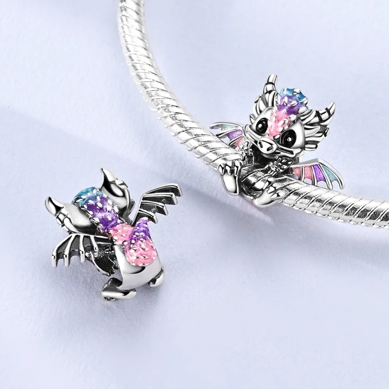Charms aus 925er-Sterlingsilber, Katze, Bär, Elefant, Panda, Pinguin, Hund, Perlen, passend für Original-Armbänder, Armreifen, Damen, DIY-Schmuck, Geschenk – Detail 20