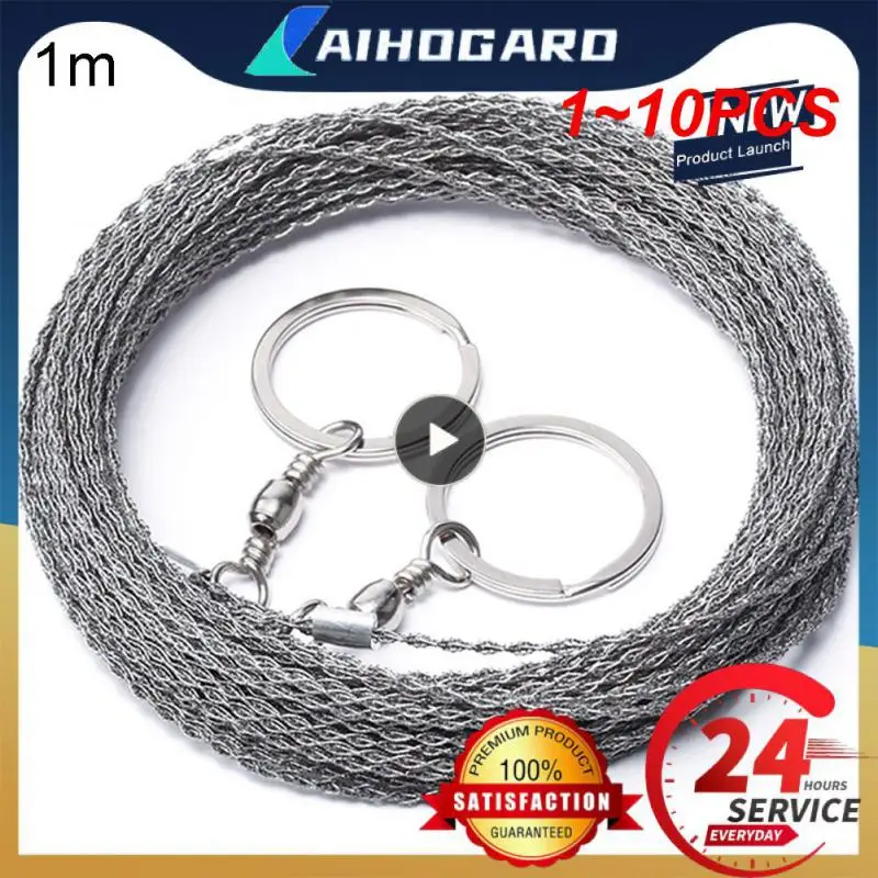 

1~10PCS Best Outdoor Hand-Drawn Rope Saw 304 Stainless Steel Wire Saw Camping Life-Saving Woodworking Super Fine Hand Saw Wire