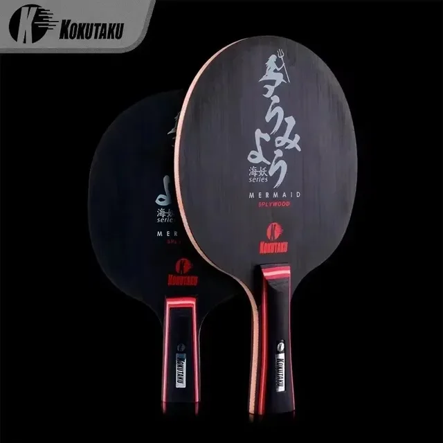 KOKUTAKU MERMAID Table Tennis Blade Racket Pure Black Carbon Wood Allround Offensive Ping Pong Bat Paddle 3