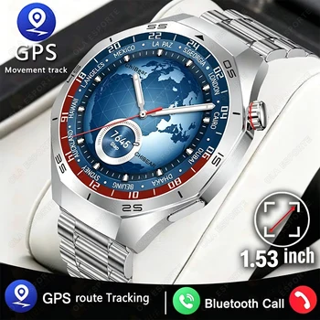 Watch5 Pro Smart Watch Men Women 1.53-inch HD Screen GPS Motion Track BT Call Heart Rate Waterproof Smartwatch Man 2026 New HW12 1