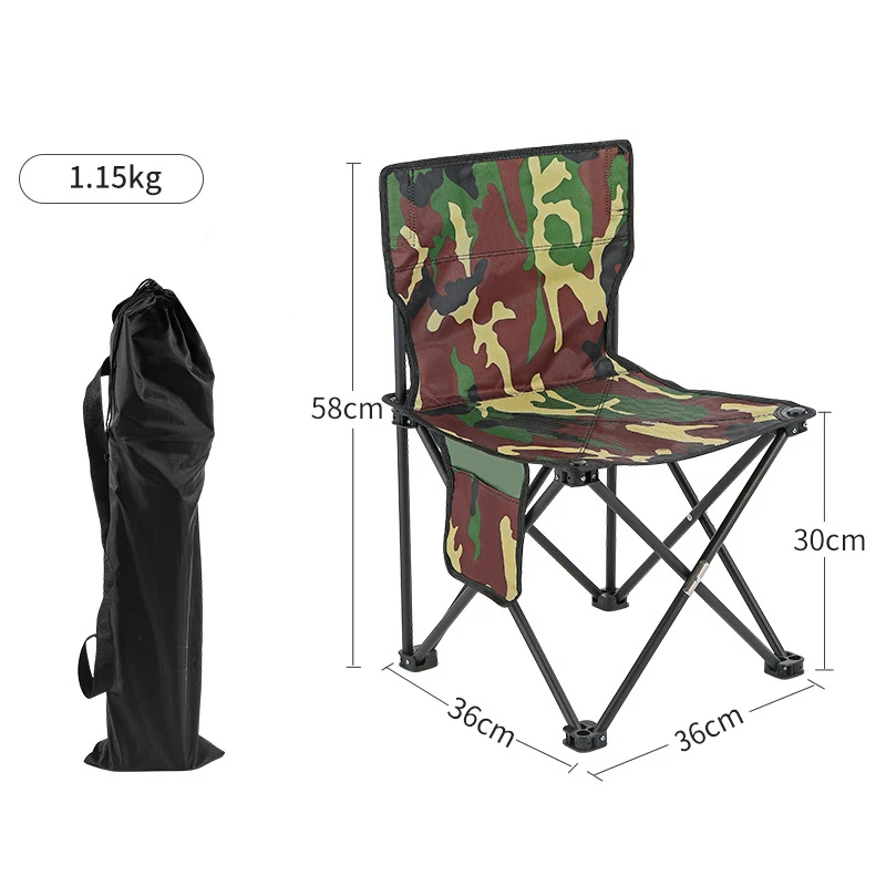

Portable Outdoor Folding Fishing Chair Travel Outdoor Camping Beach Hiking Picnic Foldable Seat Fishing Tool Fold Chair