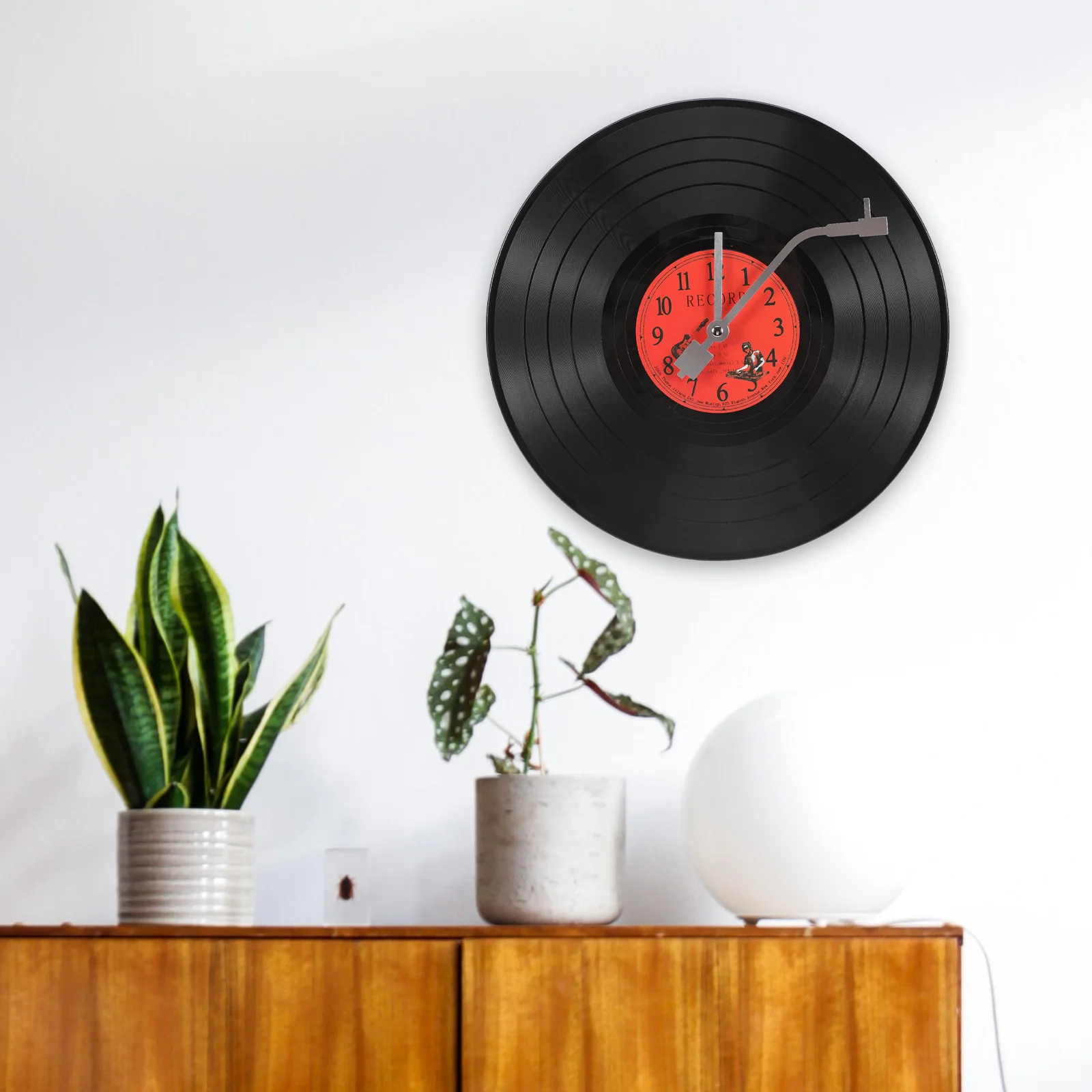 

Creative Lasting Quality Wall Clock Decor Vinyl Record Wall Clock Household Wall Clock Exquisite Wall Clock for Gift Option