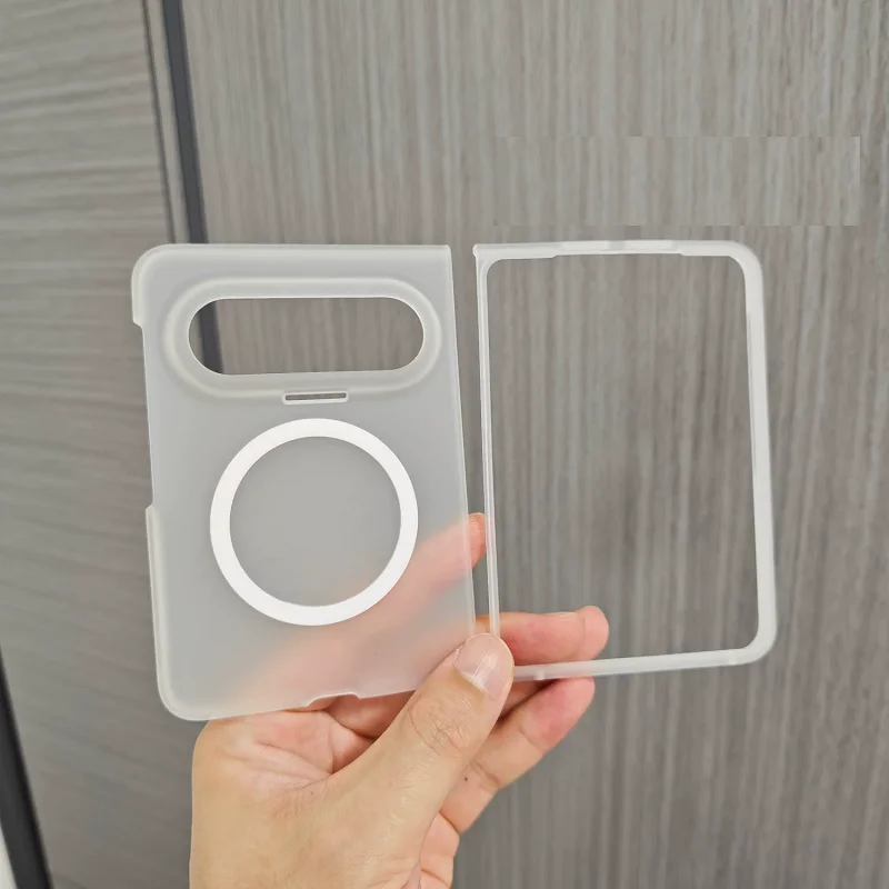 Premium Plastic Magnetic Case with Wireless Charging Protection and Durable Frame