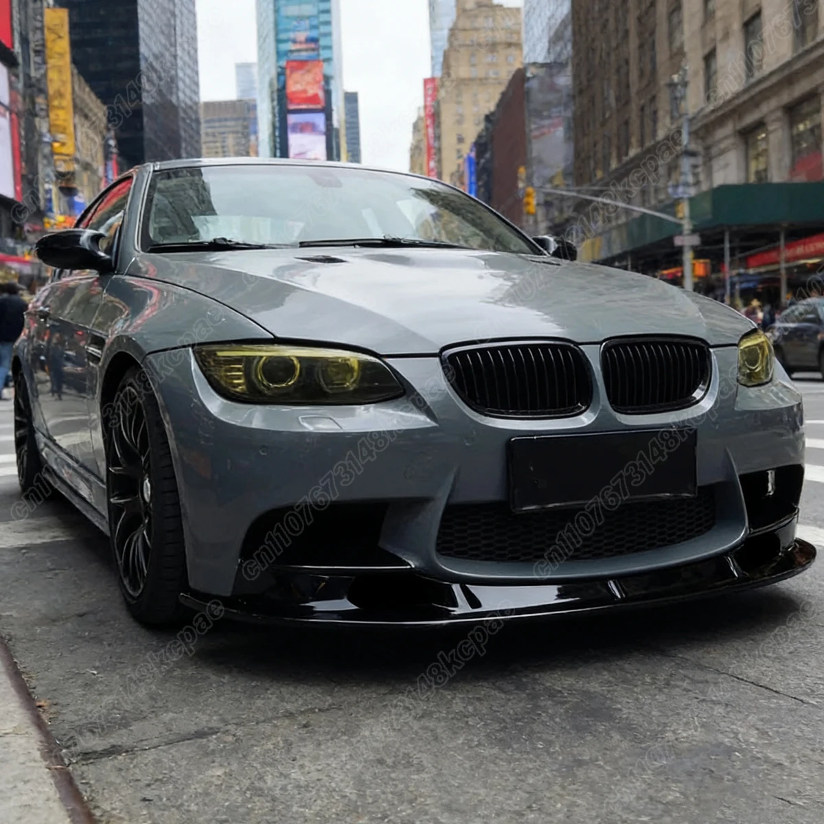 BMW E90 E92 E93 M3 M 스포츠 2007 2008 2009 2010 2011 2012 2013 자동차 프론트 범퍼 레이싱 스타일 스포일러 립 바디 키트