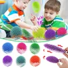Fidget Worm Elastic Mesh Worm Unpacking Morphing Fidget Toy Six Sided Pressing Stress Relief Squishy Worms Stress Relief Toys 3