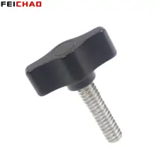 T Type 1/4" Handle Thumb Screw Stainless Steel 304 Hand Tighten Knob Bolts 1/4 inch for Gopro Action SLR Camera Tripod Adapter
