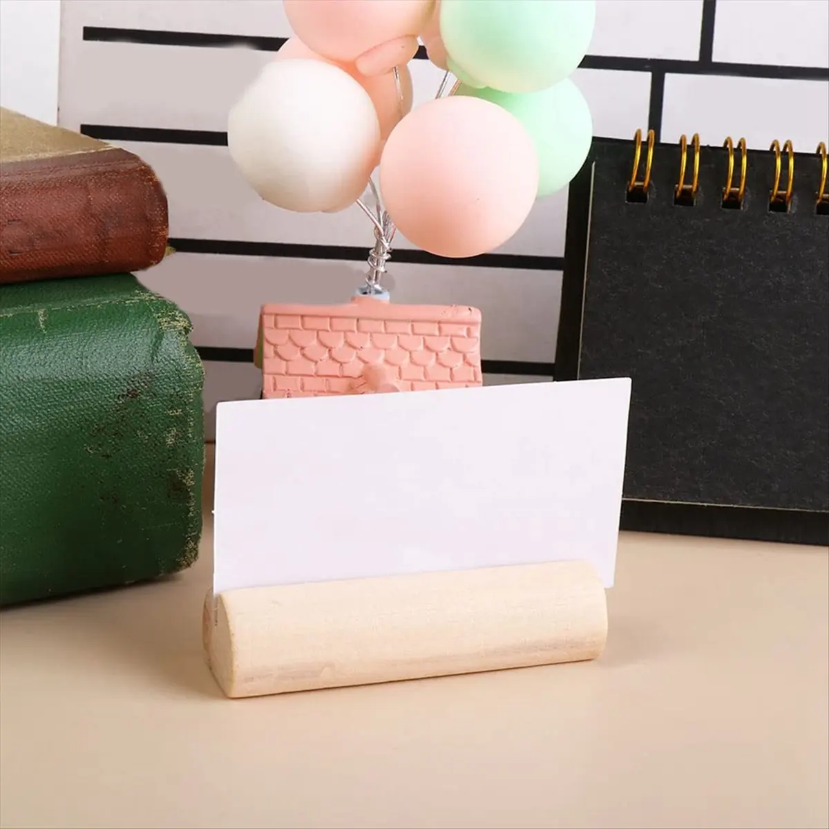 T64C 20PCS 나무 좌석 카드 홀더 나무 테이블 번호 스탠드 웨딩 사인 러스틱 메시지 이름 표시대