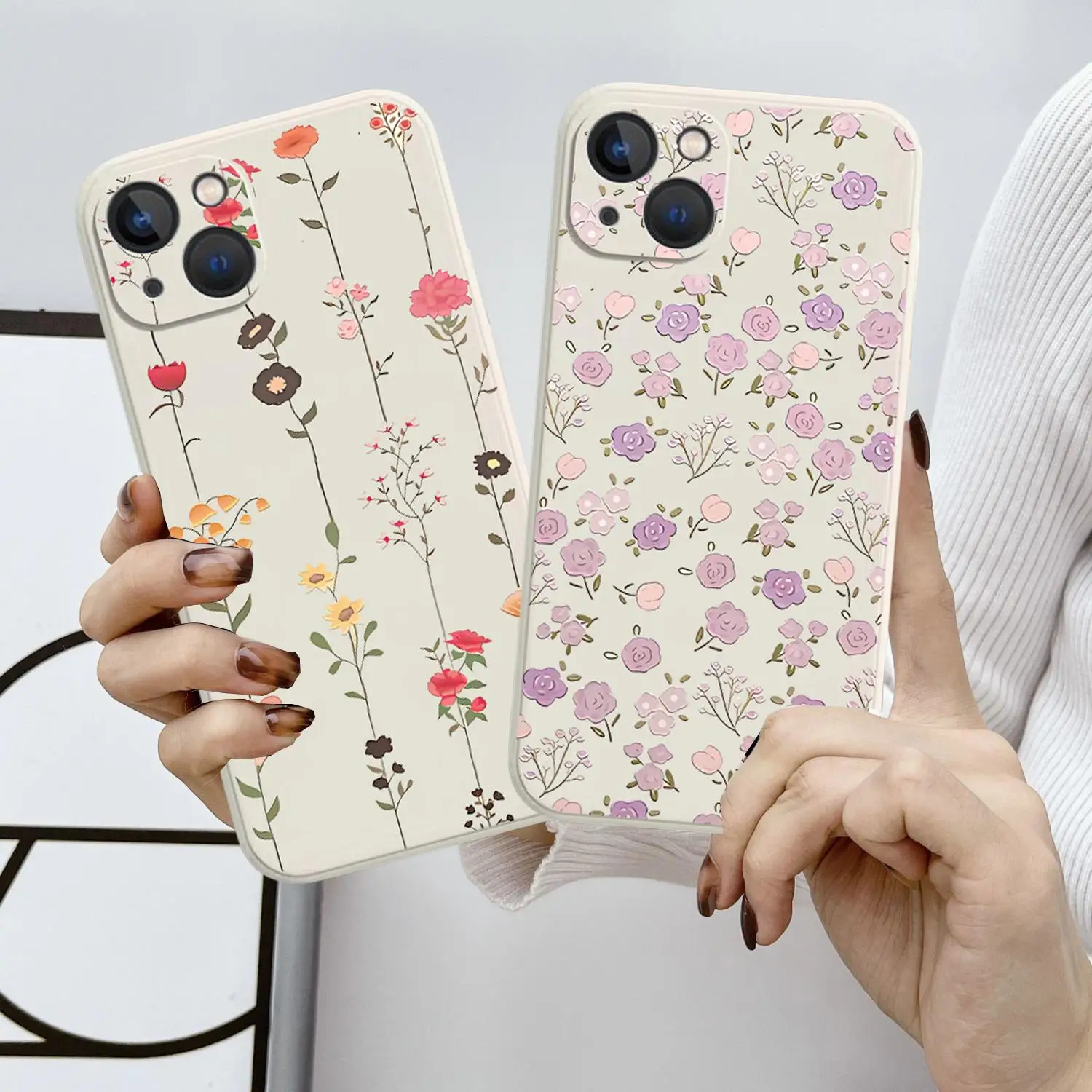 Fresh Small Floral Shockproof Soft Flower Phone Case Cover