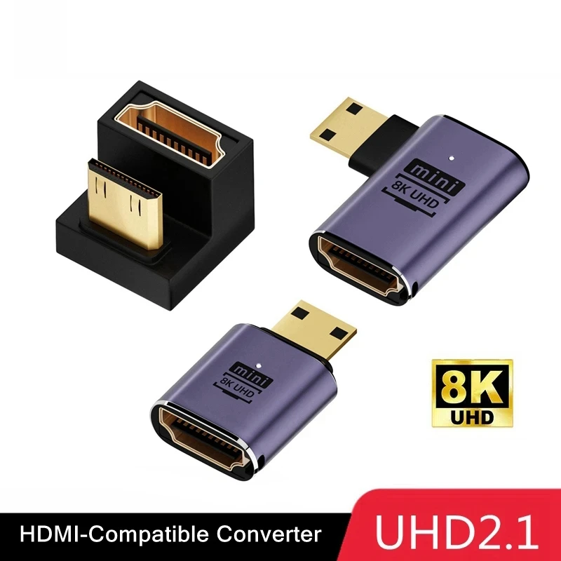 J&D 2-Pack Flat HDMI Adattatore, 90 Gradi Sinistra E Retto Angolo - Foto 5