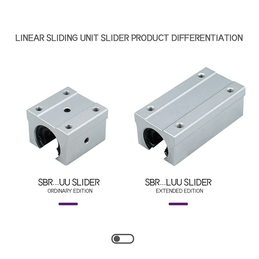 MHCN SBR16 선형 가이드 슬라이드 블록, CNC 라우터용 선형 지지대 레일 캐리지 베어링, SBR16UU, 1PC