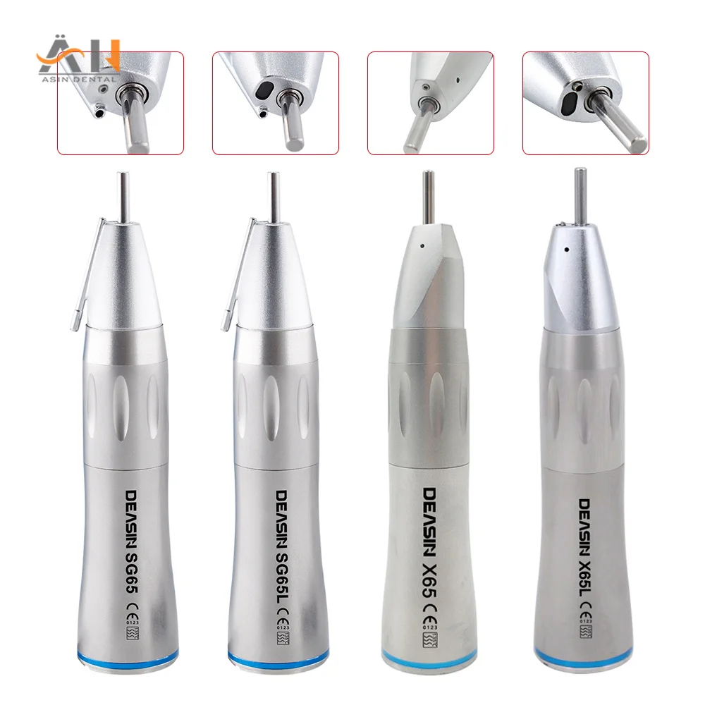 

Dental Blue Ring 1:1 Ratio LED straight Handpiece XSG65L/X65L/X65 CA Burs X20L High Speed Burs Straight Nose Surgical Drill