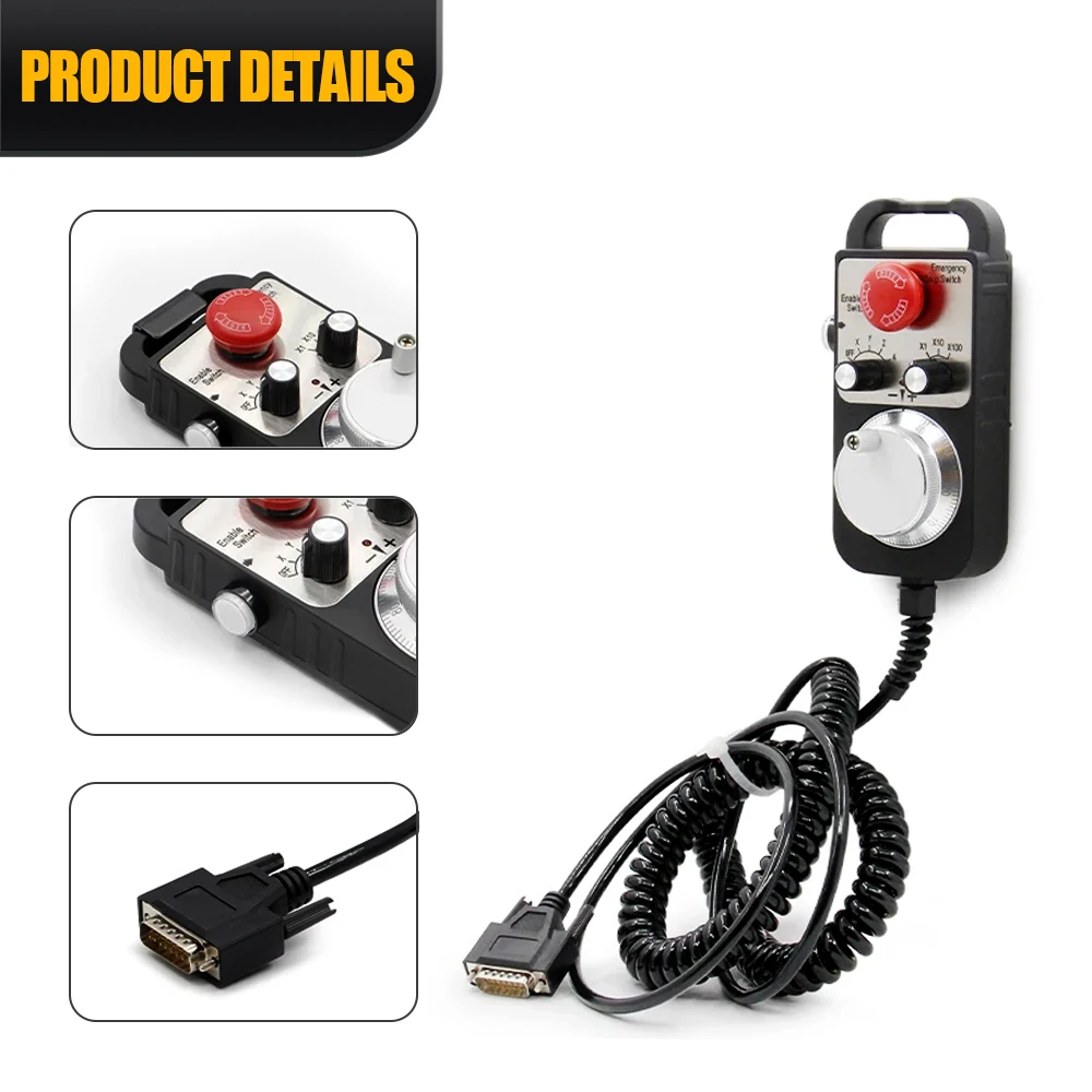 CNC Pulse Generator 4/6Axis MPG Pendant Handwheel 5V for FAGOR GSK