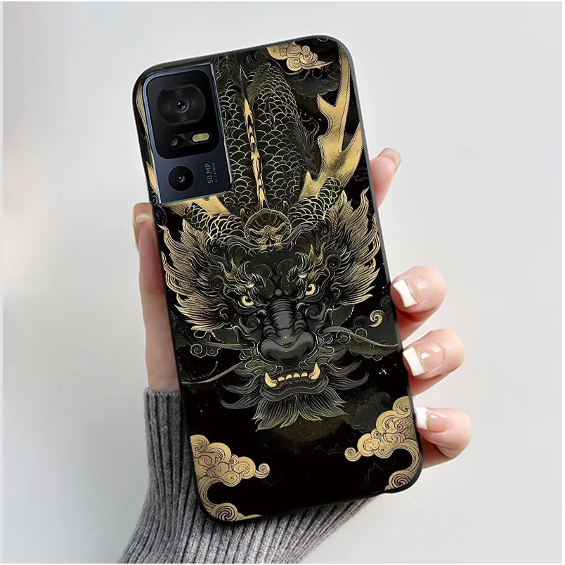 Luxury Cute Cartoon Black Soft Silicone Protective Phone Case