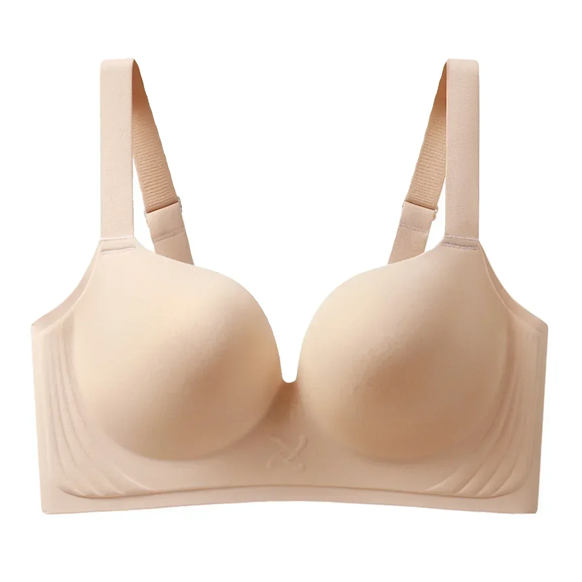 Large Size Smooth-faced Seamless Underwear Women's Thin Styles Gather and Adjust Bras for Women 5
