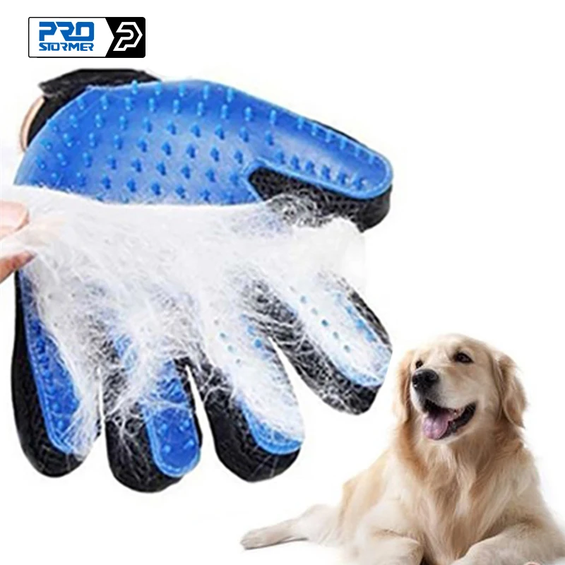 PROSTORMER-Guante de aseo para mascotas, guante de silicona con cepillo de pelo para perros, gatos y otros animales