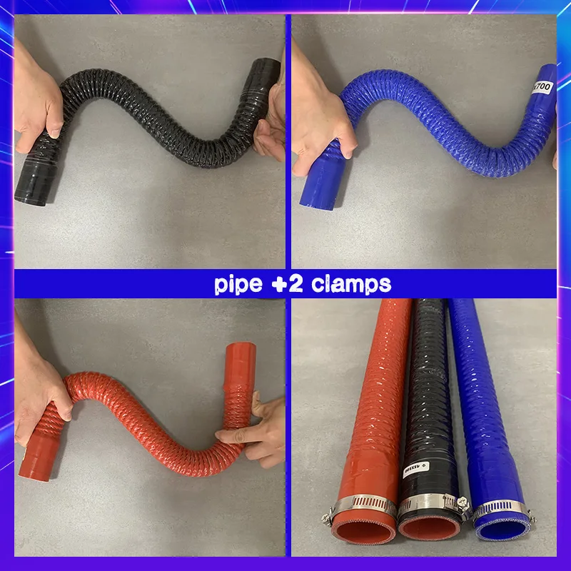 Silicone Tube Rubber Hose Rubber Tube Rubber Tubing Pneumatic Tube Adjustable Coolant Hose Universal ID30-100mm Silicone Flexible Hose 40-70cm for Air Intake Pipe Radiator