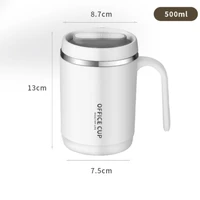 500ml Thermos Coffee Cup with Straw Stainless Steel Coffee Cup Mug with Lid Thermal Bottle for Coffee Mugs Thermal Cup Carry Mug 5