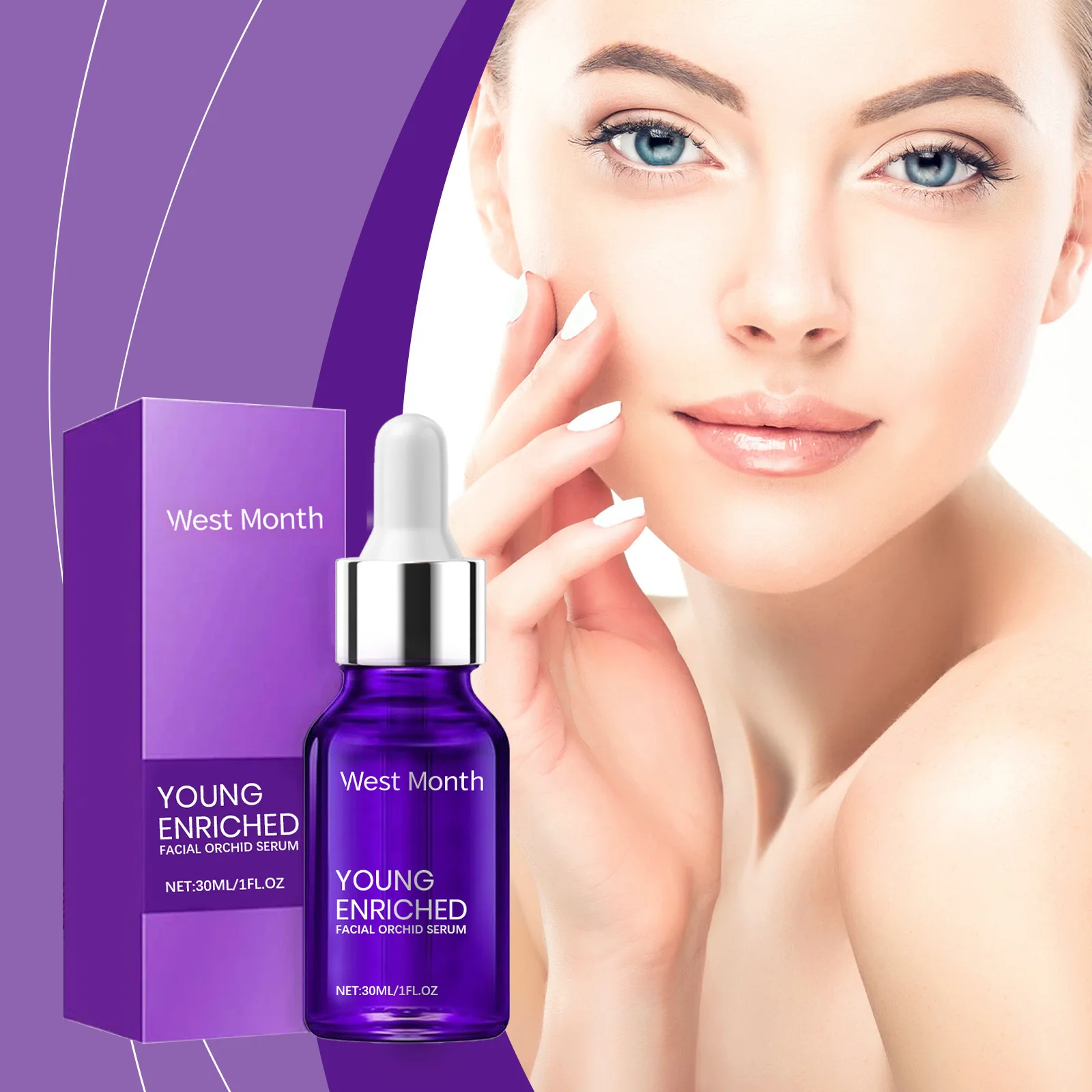 Orchid Facial Serum Fine Lines Removal Firming Lifting Moisturizer Brighten Shrink Pores Essence Tighten Repair Liquid Skin Care 3