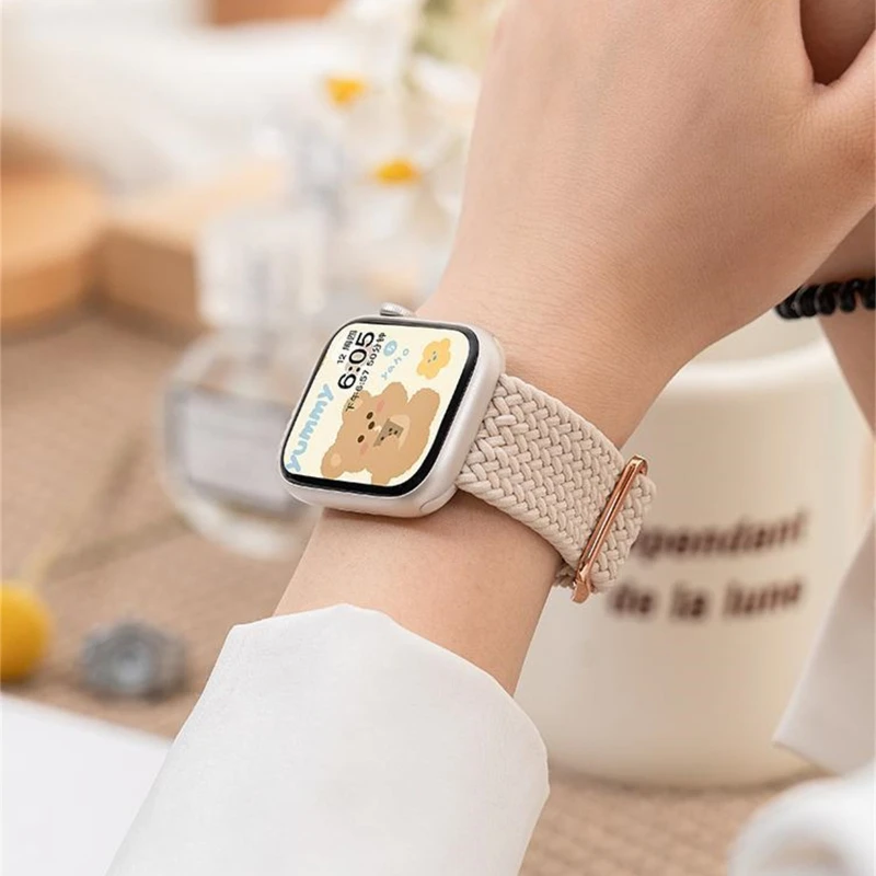 Braided Solo Loop Elastic Nylon Bracelet