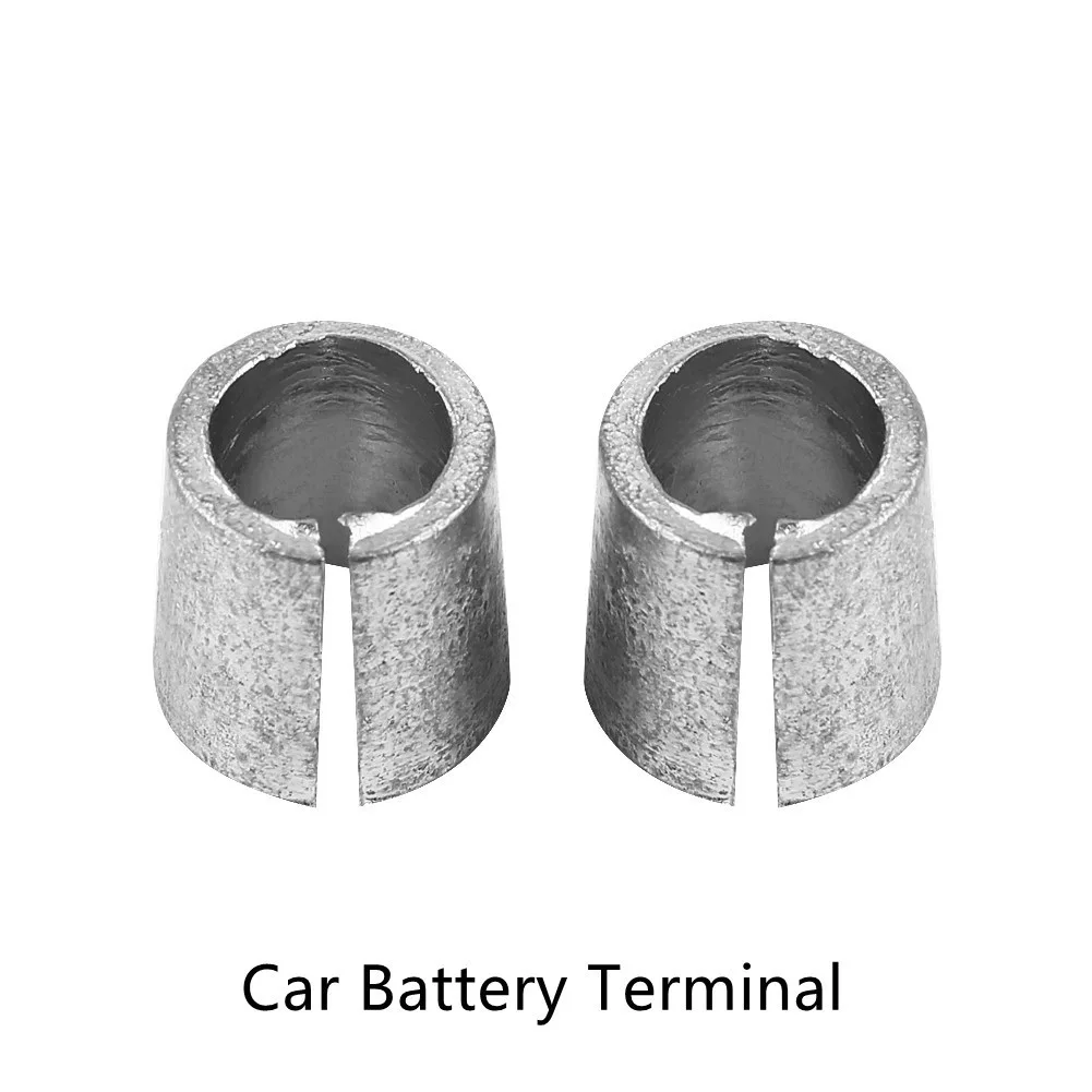 

Car Battery Post Adaptors Sleeves 18mm Post Length 2pcs/Set Accessories Converters Plumbum Terminal Replacement