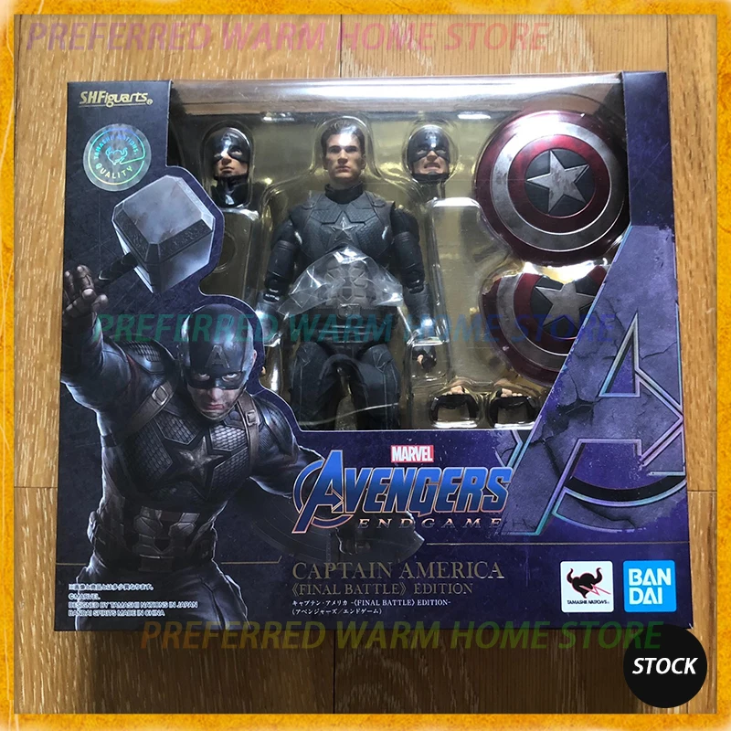 In Stock Originate BANDAI SHF Marvel Captain America FINAL BATTLE