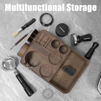 KISSHOME Espresso Tamper Station Knock Box Coffee Portafilter Holder 51mm 54mm 58mm Delonghi Breville Accessories Barista Tools 5