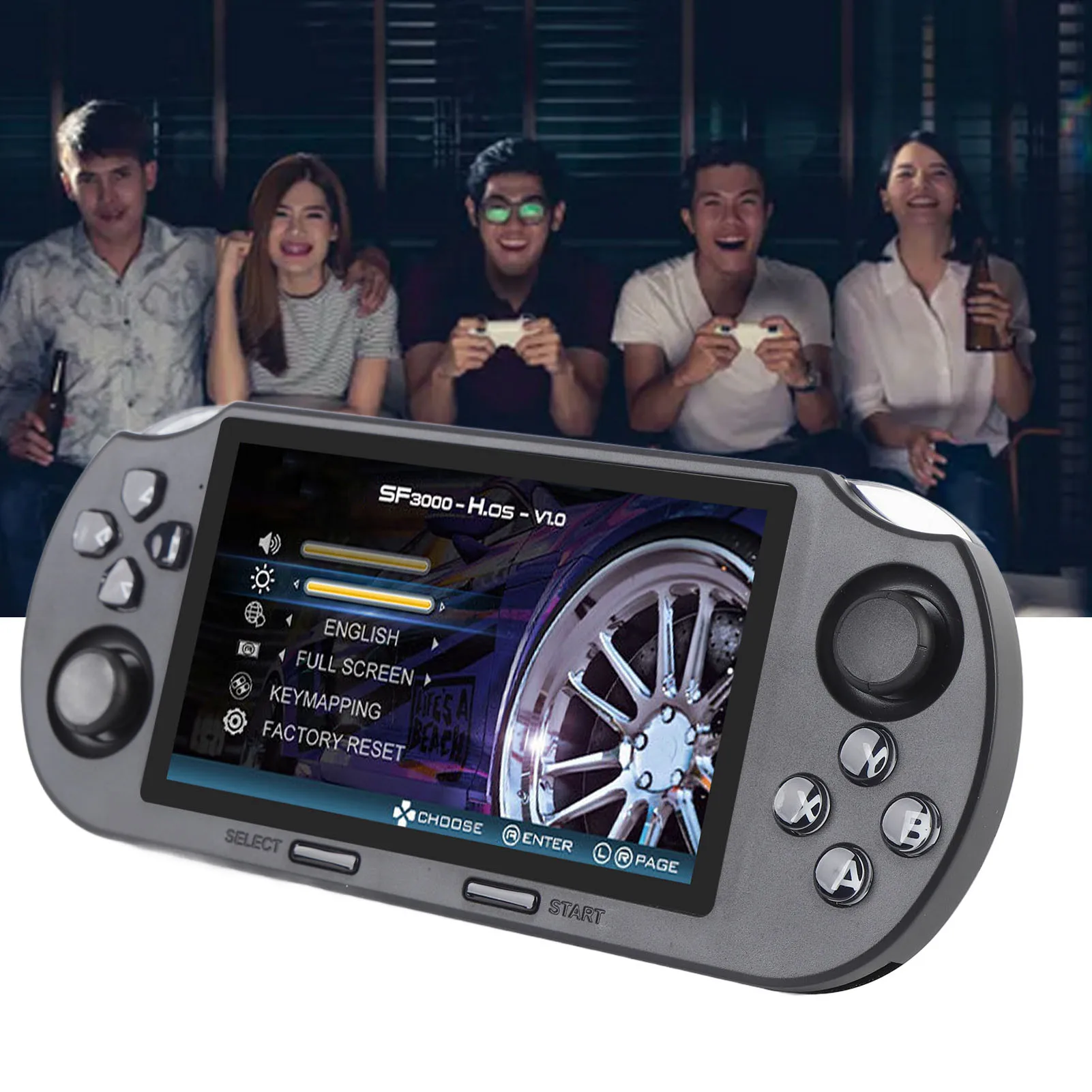 Handheld Games Player Double  1.2GHz Portable Game Console 854x480 DDR3 2GB 4.5 Inch  Screen Retro for Entertainment - 3